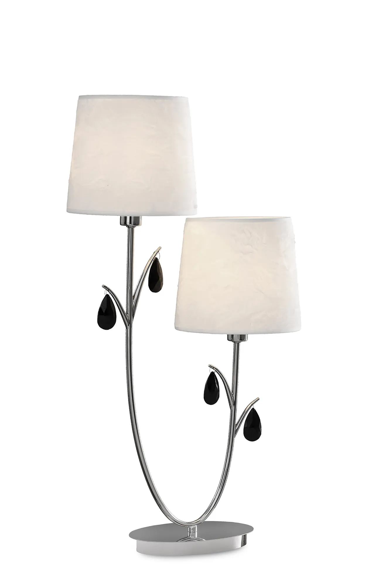 M6318  Andrea 63cm Table Lamp 2 Light Polished Chrome